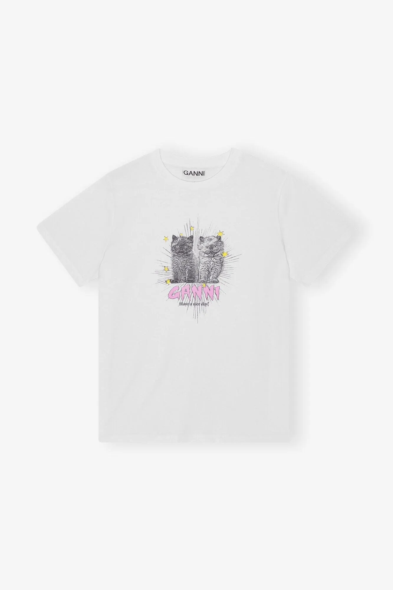 Basic Jersey Kittens Relaxed T-Shirt