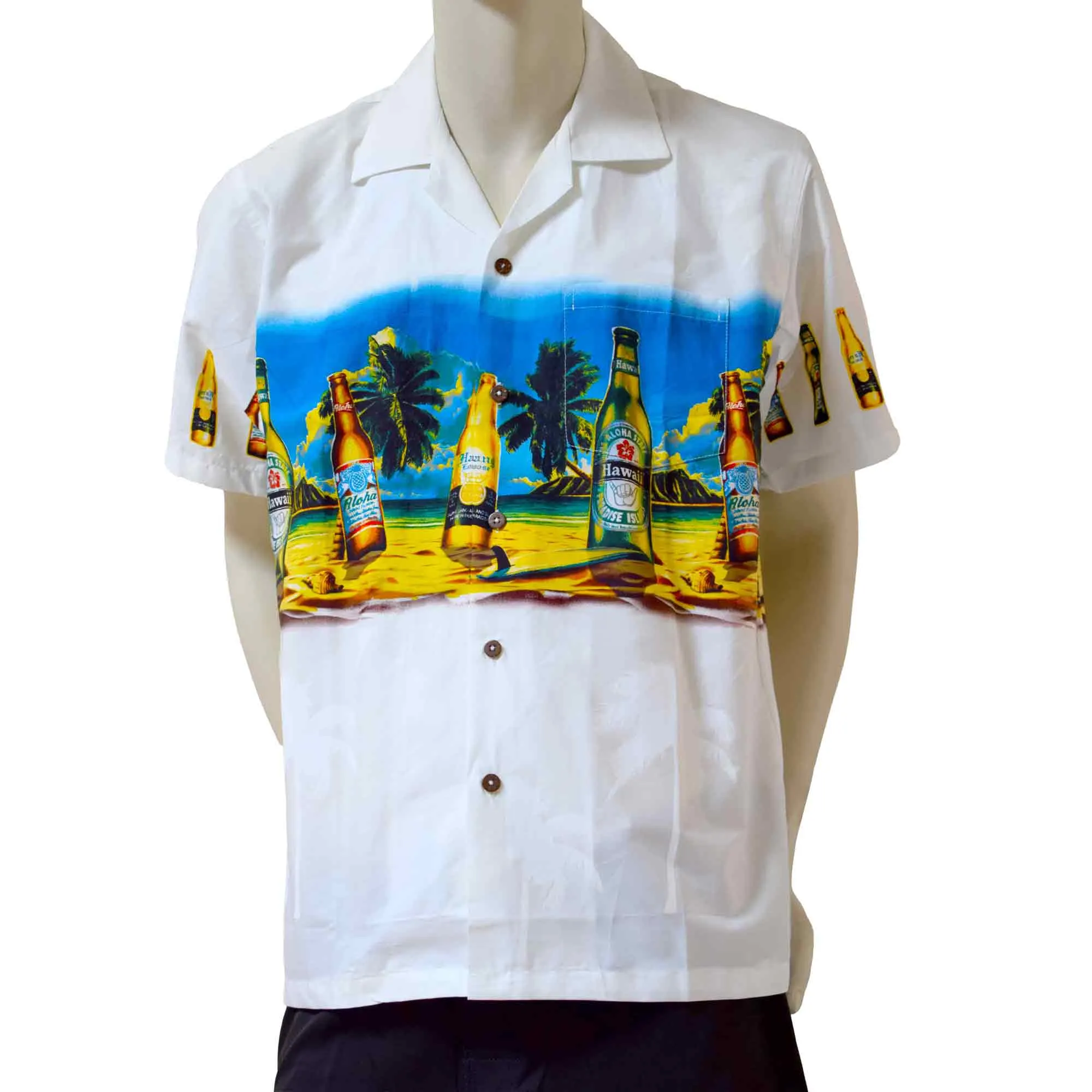 Beer Bottle Band Men's Aloha Shirt