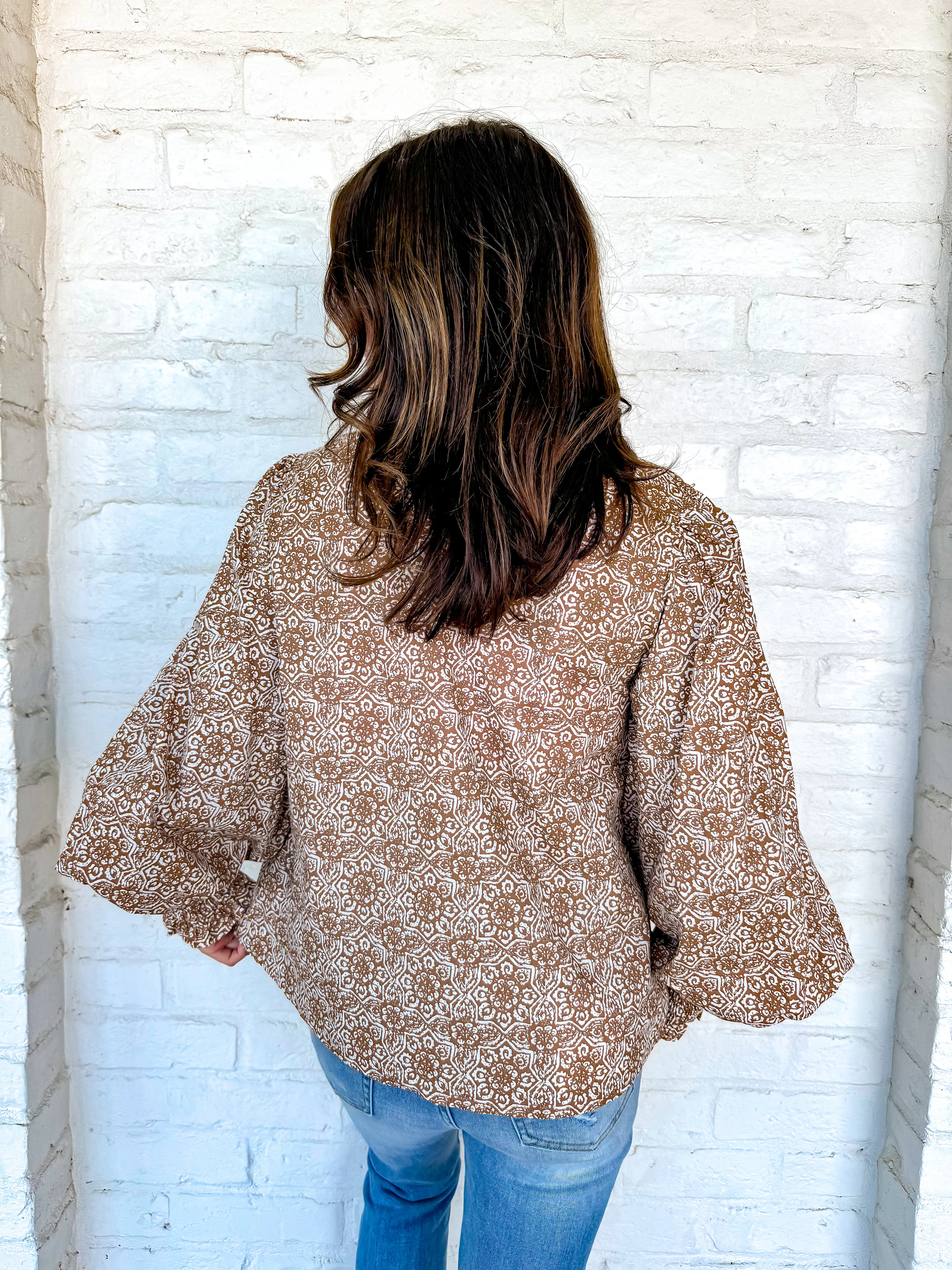 Break In Peace Top Taupe