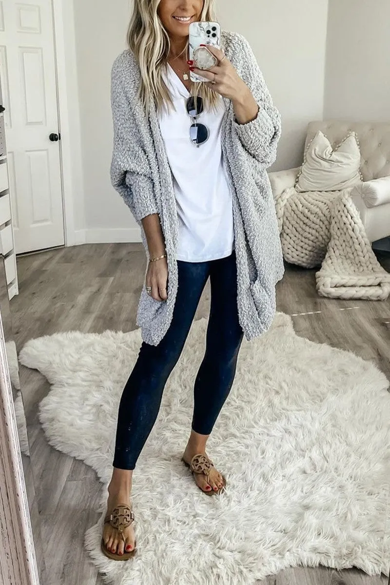 Dunnmall Casual Daily Solid Doll Sleeve Cardigan(6 Colors)