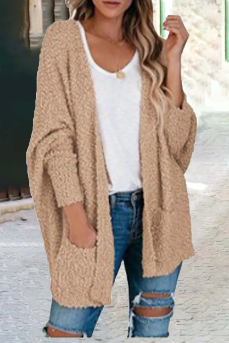 Dunnmall Casual Daily Solid Doll Sleeve Cardigan(6 Colors)