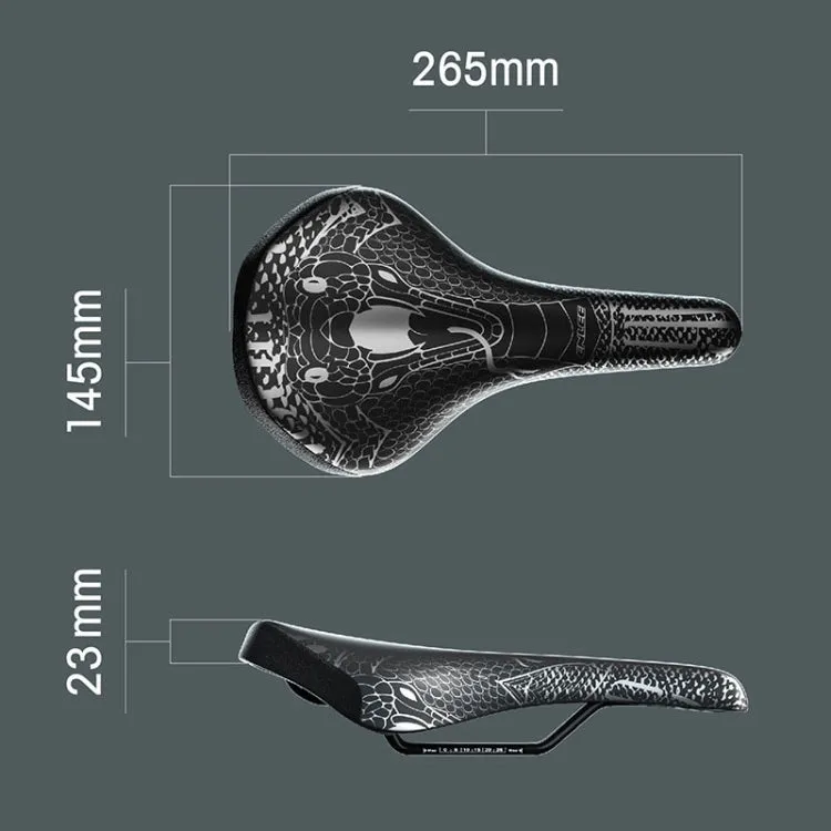 ENLEE ZD-B834 Bicycle Cushion Saddle Mountain Bike Shock Absorbing Seat, Style: Snake Head