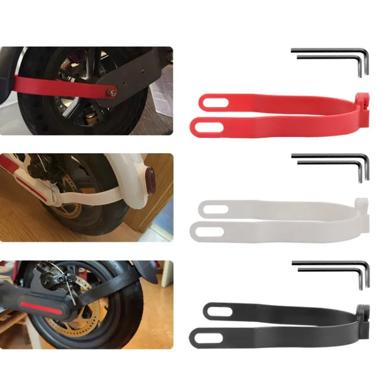 For Xiaomi Mijia M365 Scooter Bracket Accessories Rear Fender Shock Absorbing Bracket(White)