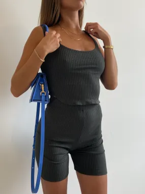 Green Ribbed Singlet