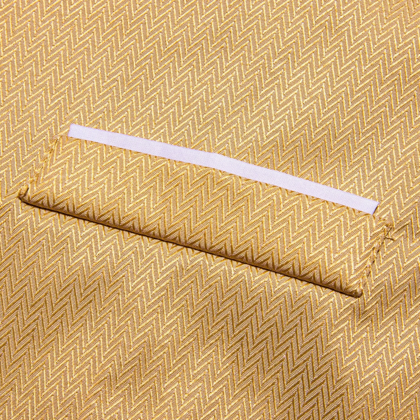 Jasmine Yellow Solid Men's V-Neck Business Vest
