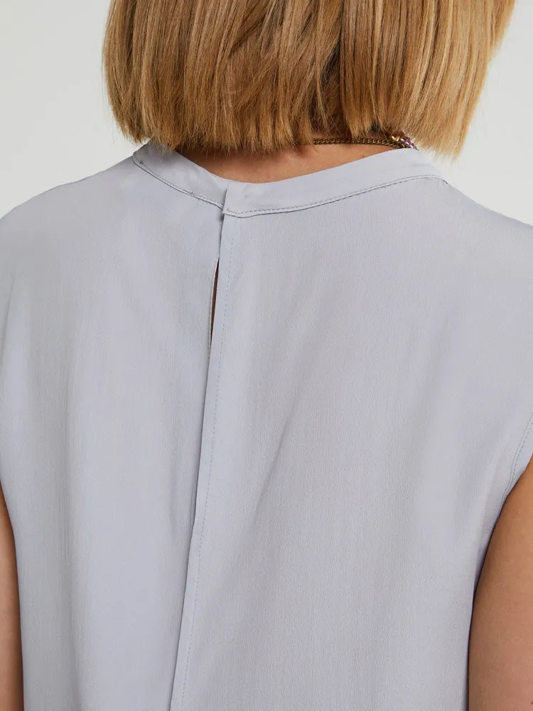 Ottod'Ame Silk Blend Top Oyster