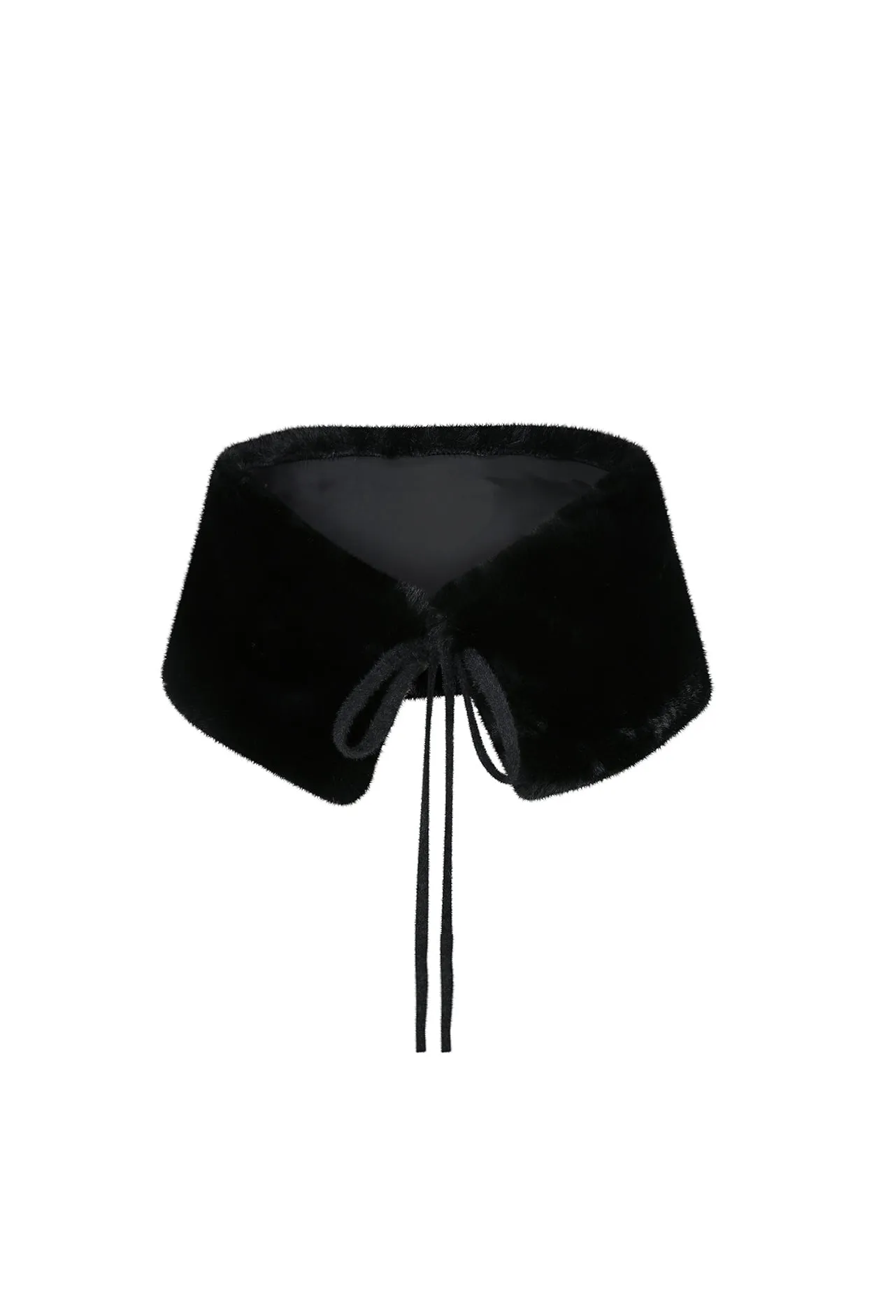 [PAIN OR PLEASURE] FW 24 SOPHIA FUR CAPE black