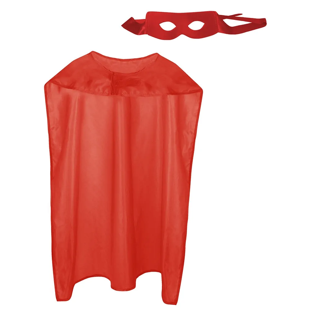Superhero Set Cape und Maske Rot