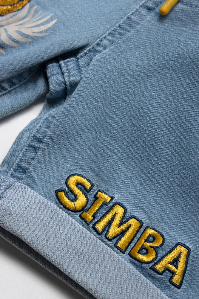 The Lion King Denim Shorts Blue