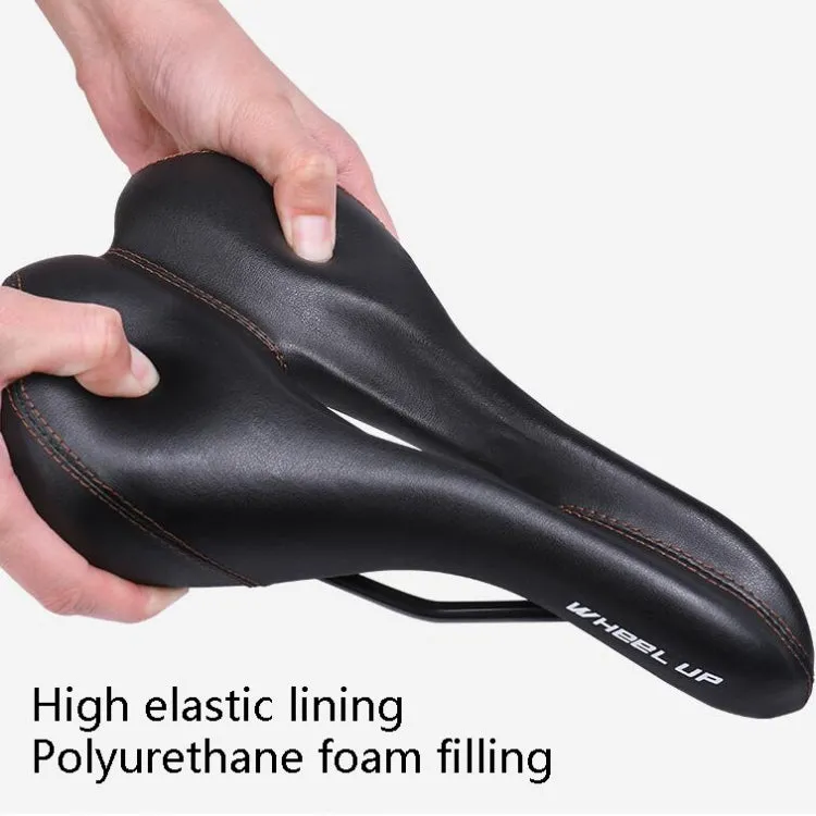 Wheel Up Mountain Bike Bicycle Seat Saddle Road Bike Bicycle Seat Accessories Equipment(Black)