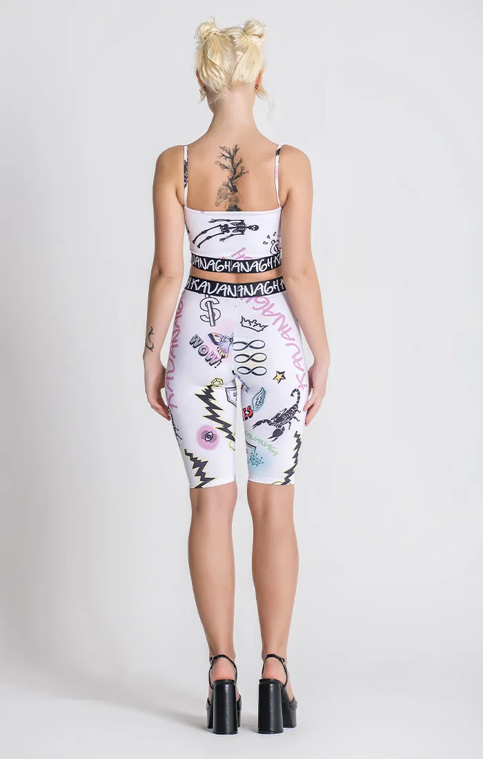 White Candy Crop Top