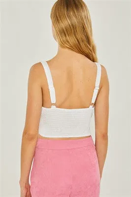 Woven Bustier top