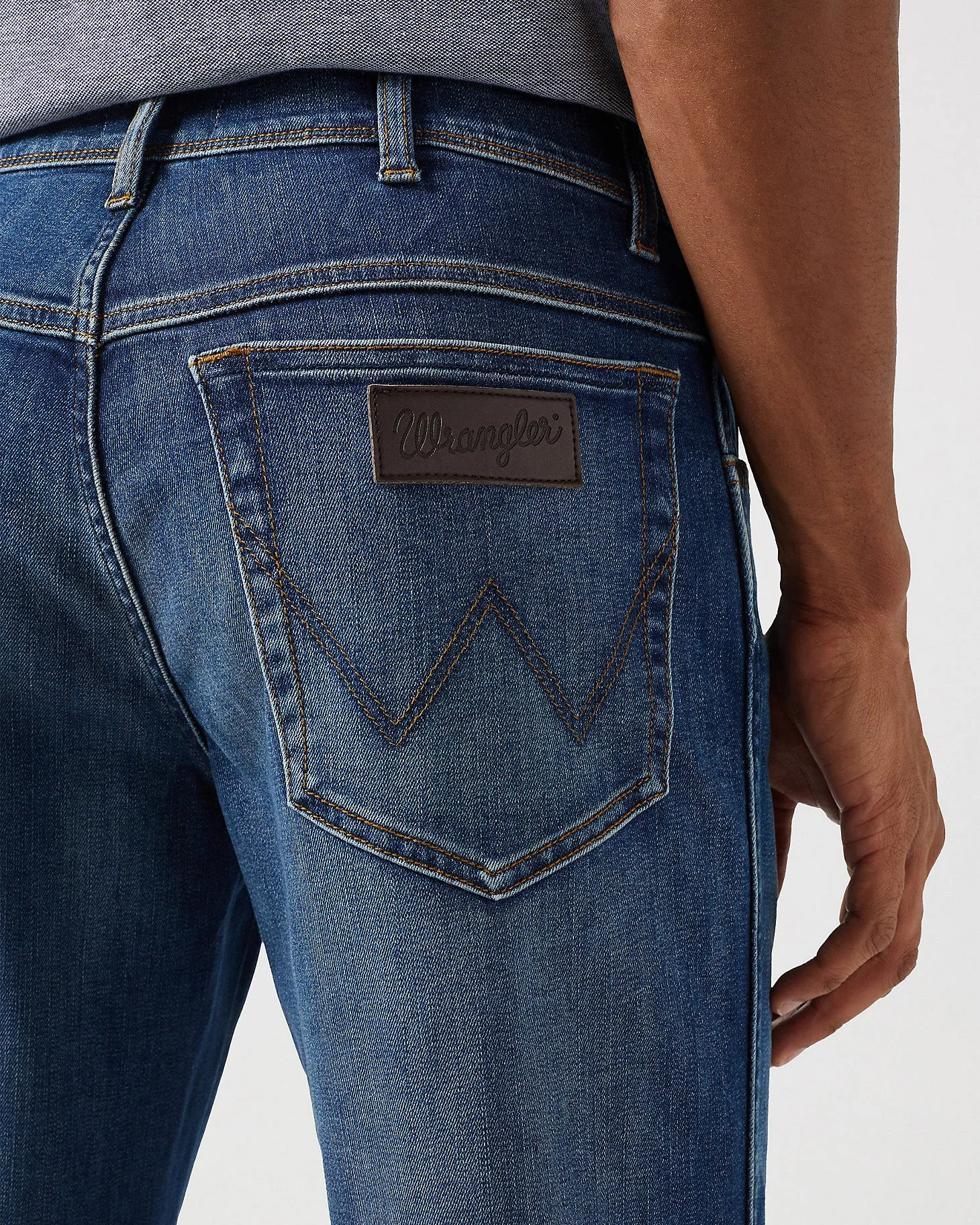 Wrangler Texas Stretch Authentic Straight Lightweight Mens Jeans - Hare